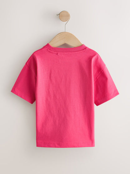 Dsiney Kidz - Pink Smile Short Sleeve Small Graphic T-Shirt (3mths-7yrs) image 5