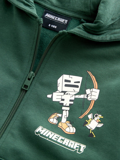 Dsiney Kidz - Green Minecraft Zip Through Hoodie (3-16yrs) image 6