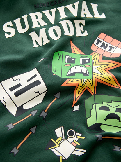 Dsiney Kidz - Green Minecraft Zip Through Hoodie (3-16yrs) image 9