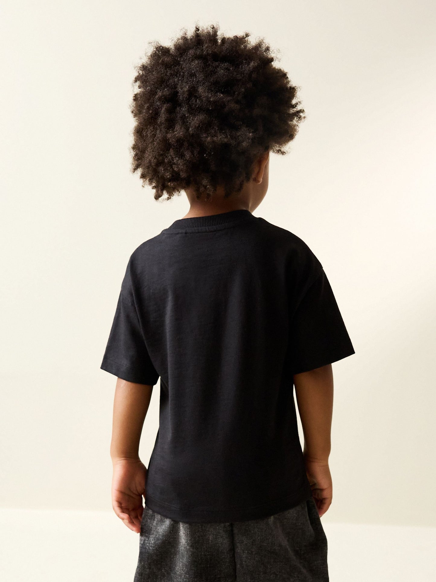 Dsiney Kidz - Black Smile Short Sleeve Small Graphic T-Shirt (3mths-7yrs) image 2
