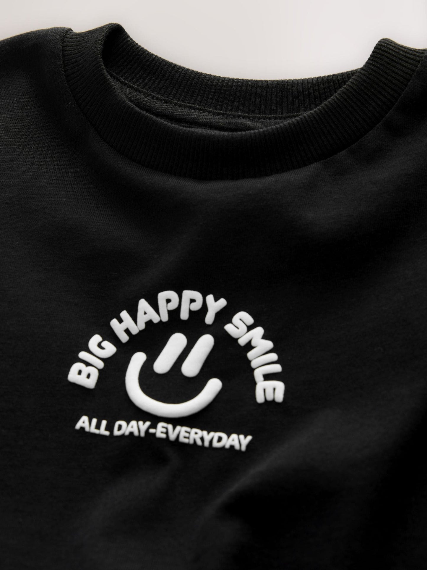 Dsiney Kidz - Black Smile Short Sleeve Small Graphic T-Shirt (3mths-7yrs) image 6