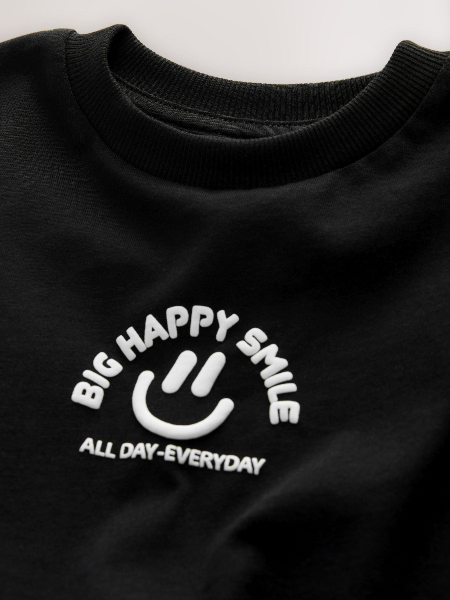 Dsiney Kidz - Black Smile Short Sleeve Small Graphic T-Shirt (3mths-7yrs) image 6