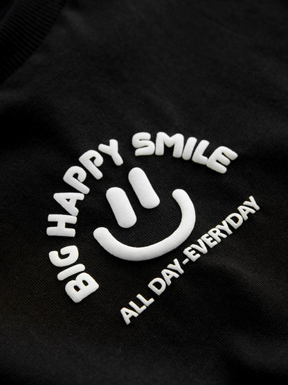 Dsiney Kidz - Black Smile Short Sleeve Small Graphic T-Shirt (3mths-7yrs) image 7