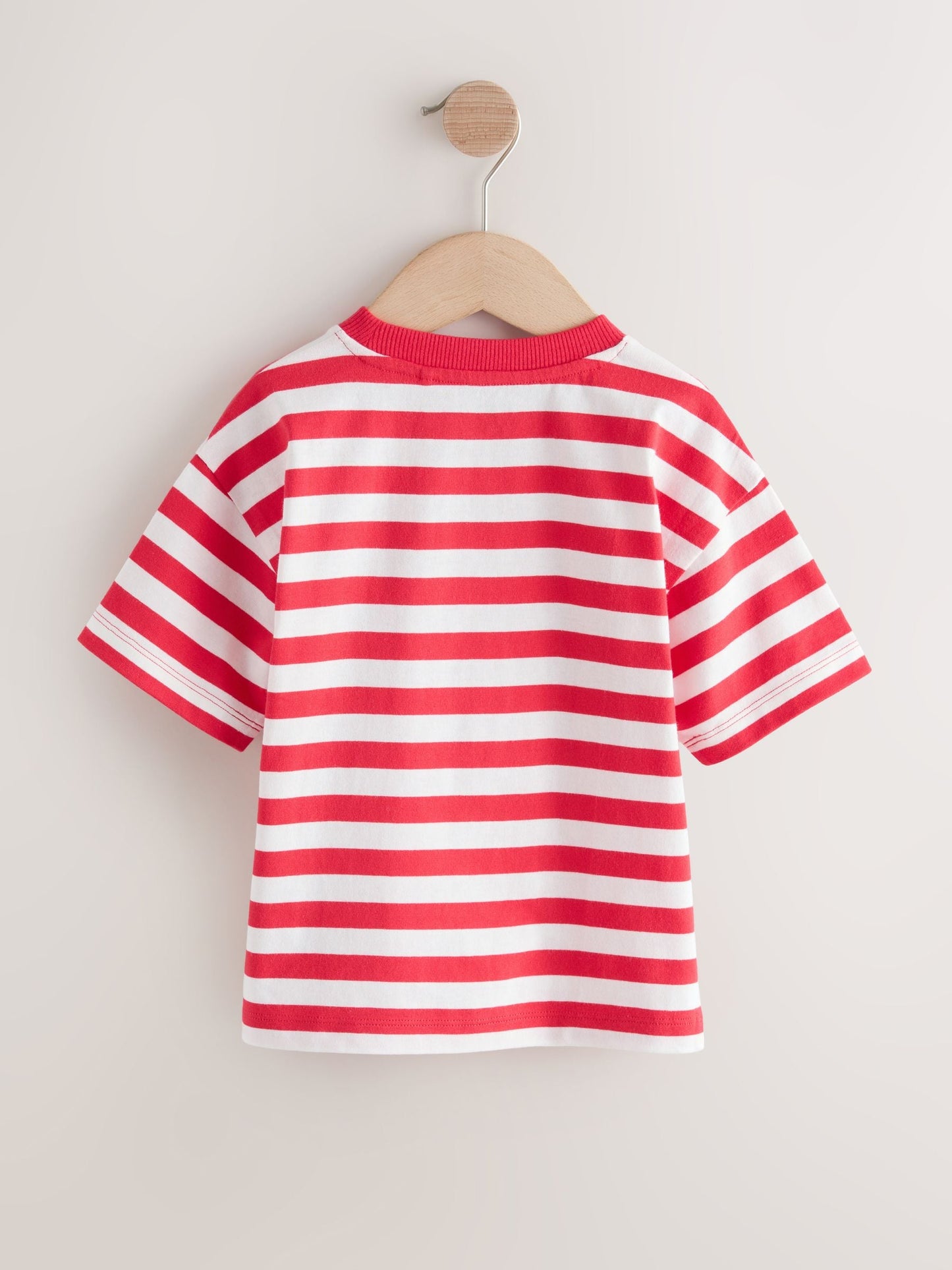 Red/White Short Sleeve Stripe T-Shirt (3mths-7yrs) (3mths-7yrs) image 5