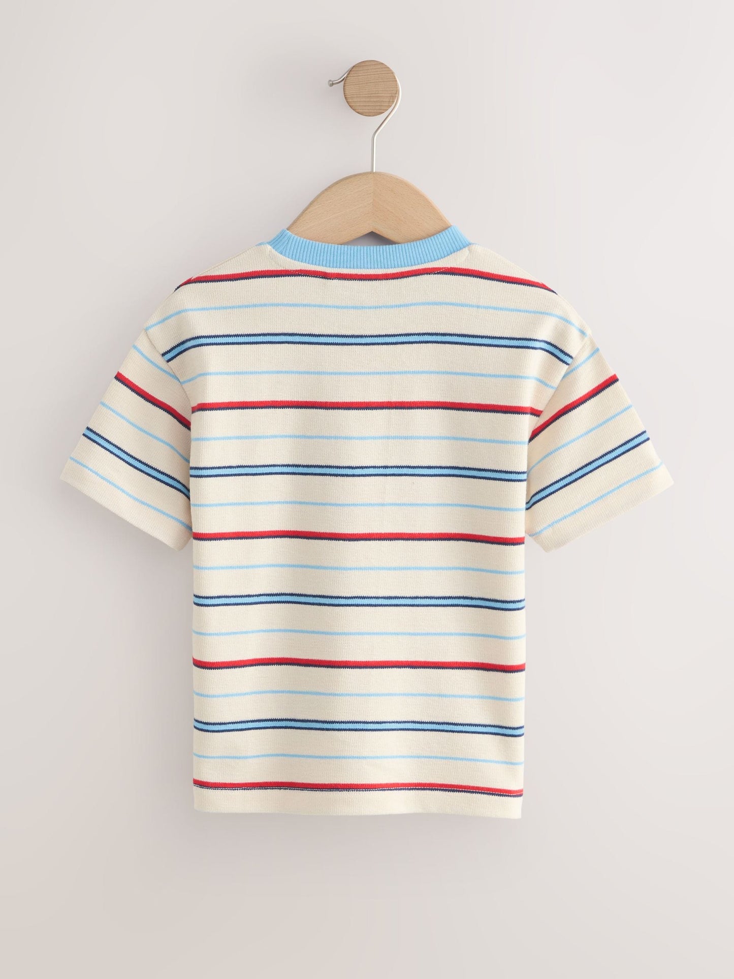 White/Red/Blue Short Sleeve Stripe T-Shirt (3mths-7yrs) (3mths-7yrs) image 6