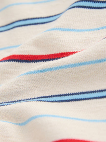 White/Red/Blue Short Sleeve Stripe T-Shirt (3mths-7yrs) (3mths-7yrs) image 7