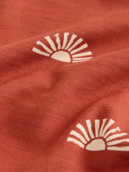 Rust Red Sun Short Sleeve All-Over Print T-Shirt (3 Month-7 Years) (3mths-7yrs) image 3