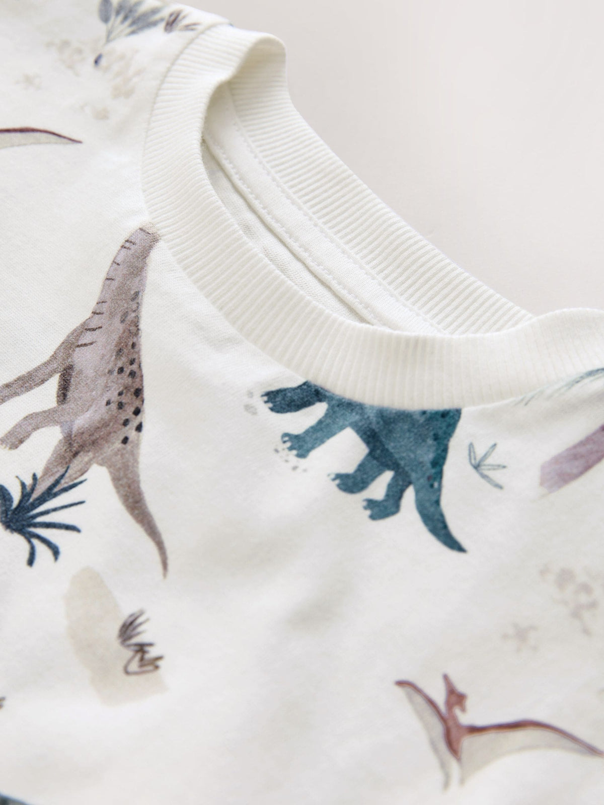 Dsiney Kidz - White Watercolour Dinosaurs Short Sleeve All-Over Print T-Shirt (3 Month-7 Years) (3mths-7yrs) image 7