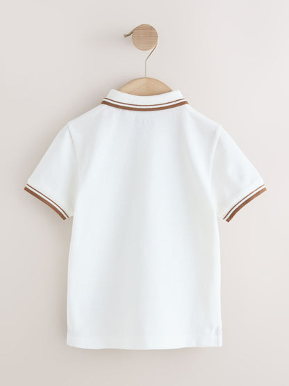 Dsiney Kidz - White Bear Embroidery Short Sleeve Polo Shirt (3mths-7yrs) image 6