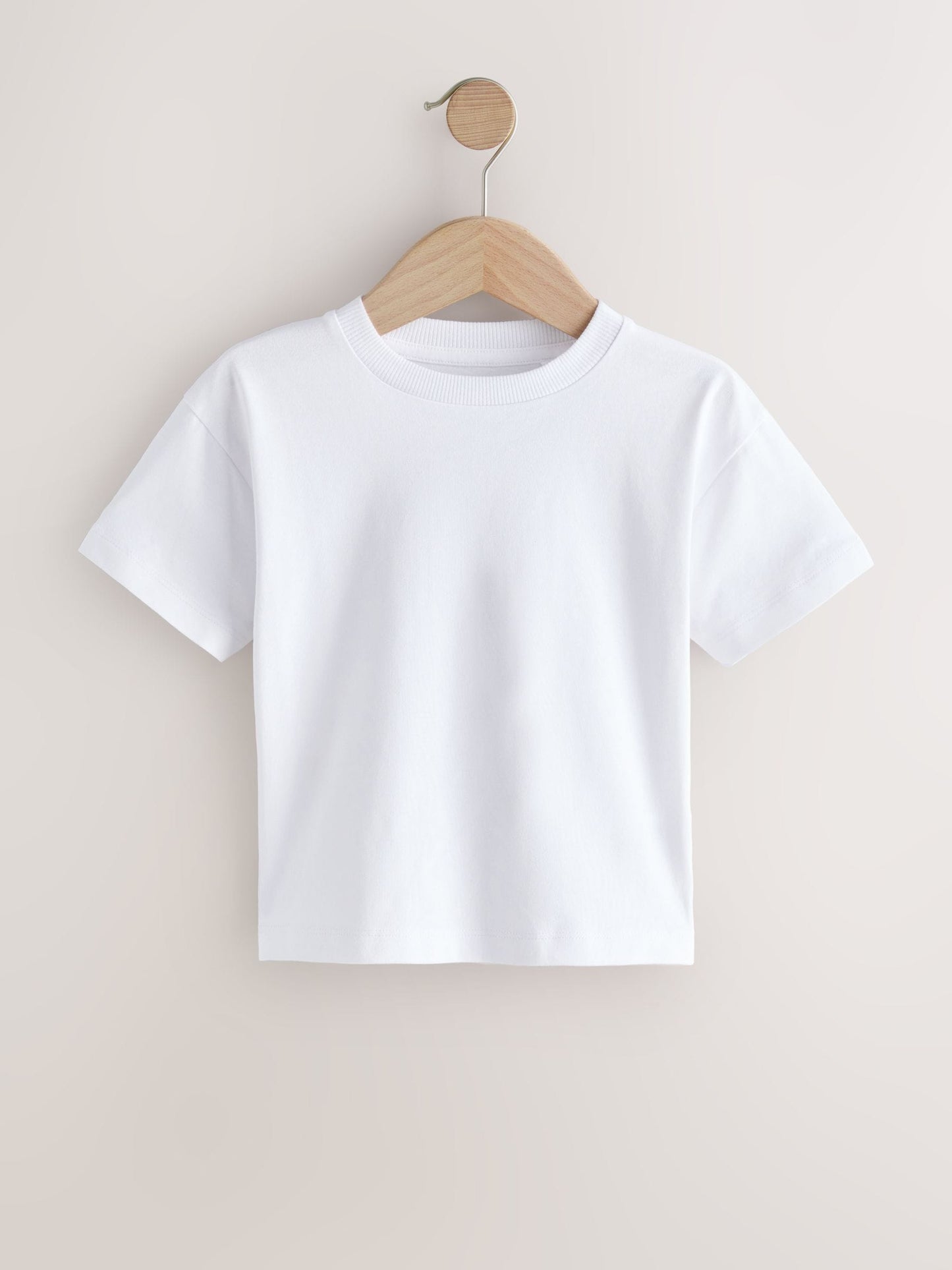 Black/Grey/Brown/Stone/White Relaxed Fit Short Sleeve T-Shirts 5 Pack (3mths-7yrs) image 6