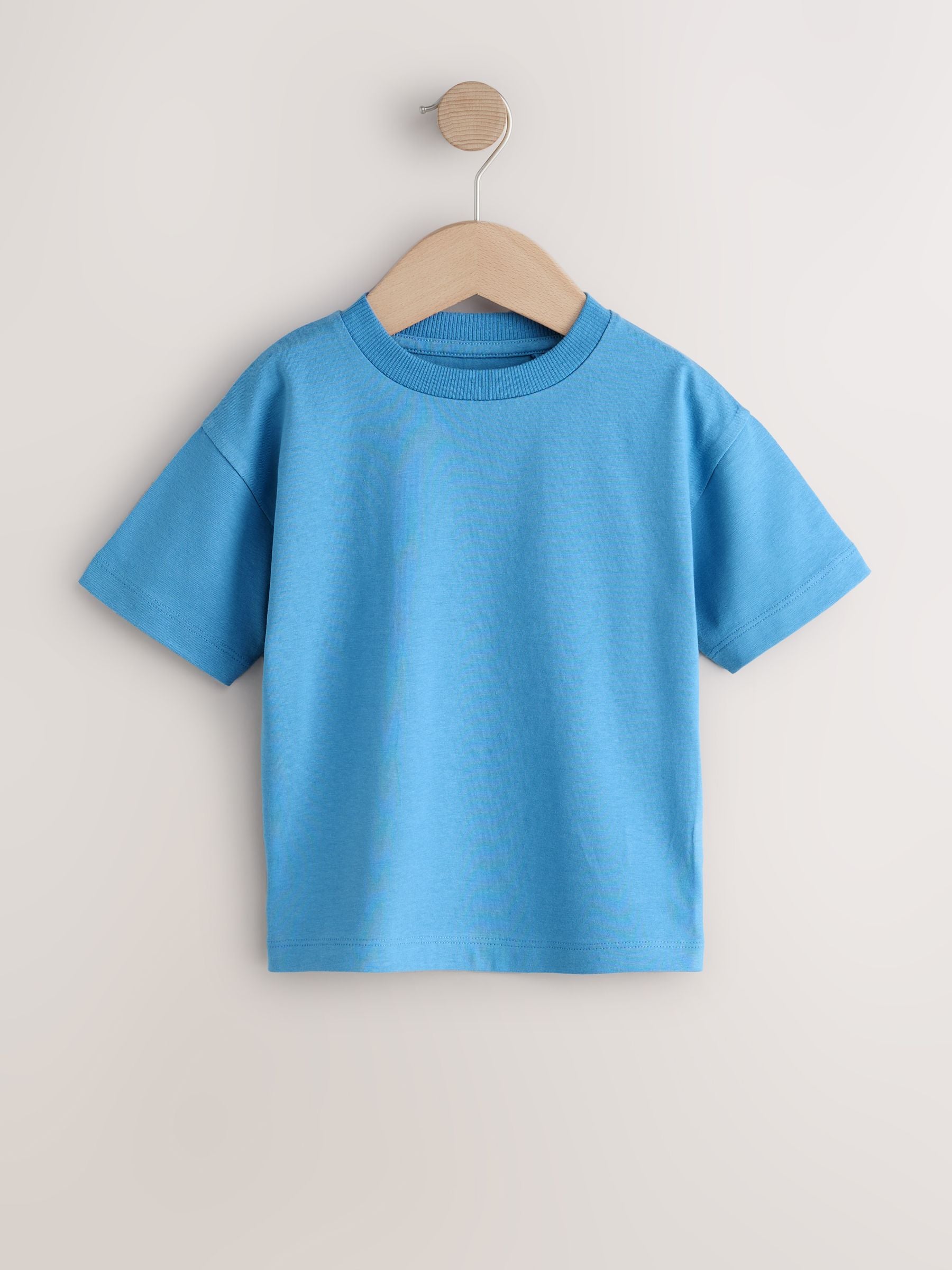 Charcoal/White/Blue/Orange/Green Relaxed Fit Short Sleeve T-Shirts 5 Pack (3mths-7yrs) image 5