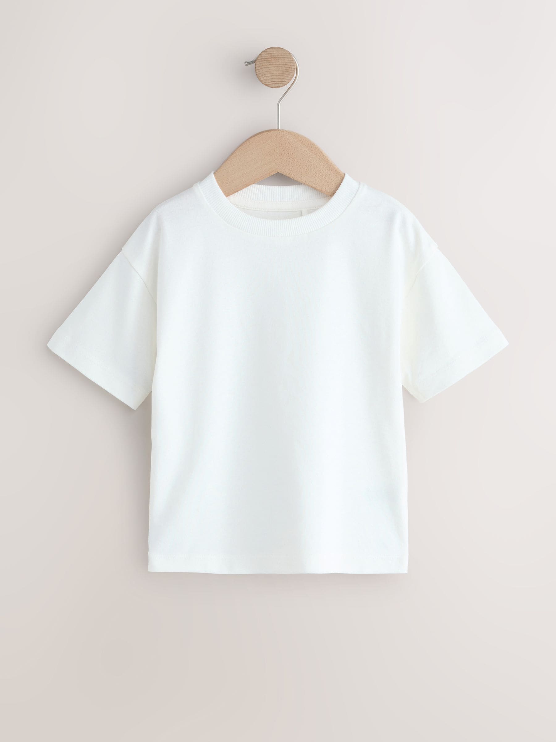 Charcoal/White/Blue/Orange/Green Relaxed Fit Short Sleeve T-Shirts 5 Pack (3mths-7yrs) image 6