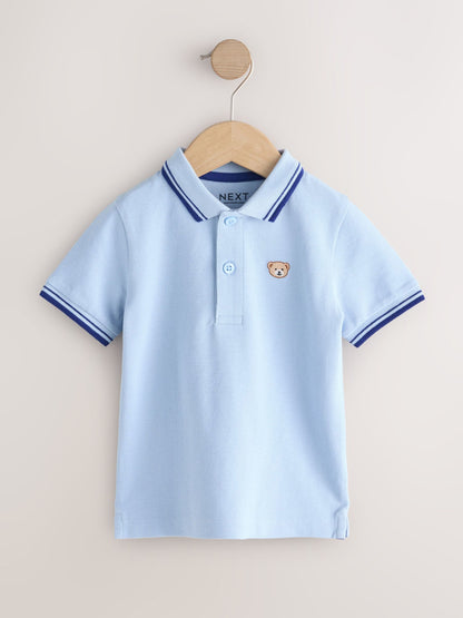 Dsiney Kidz - Blue Bear Short Sleeve Polo Shirt (3mths-7yrs) image 1