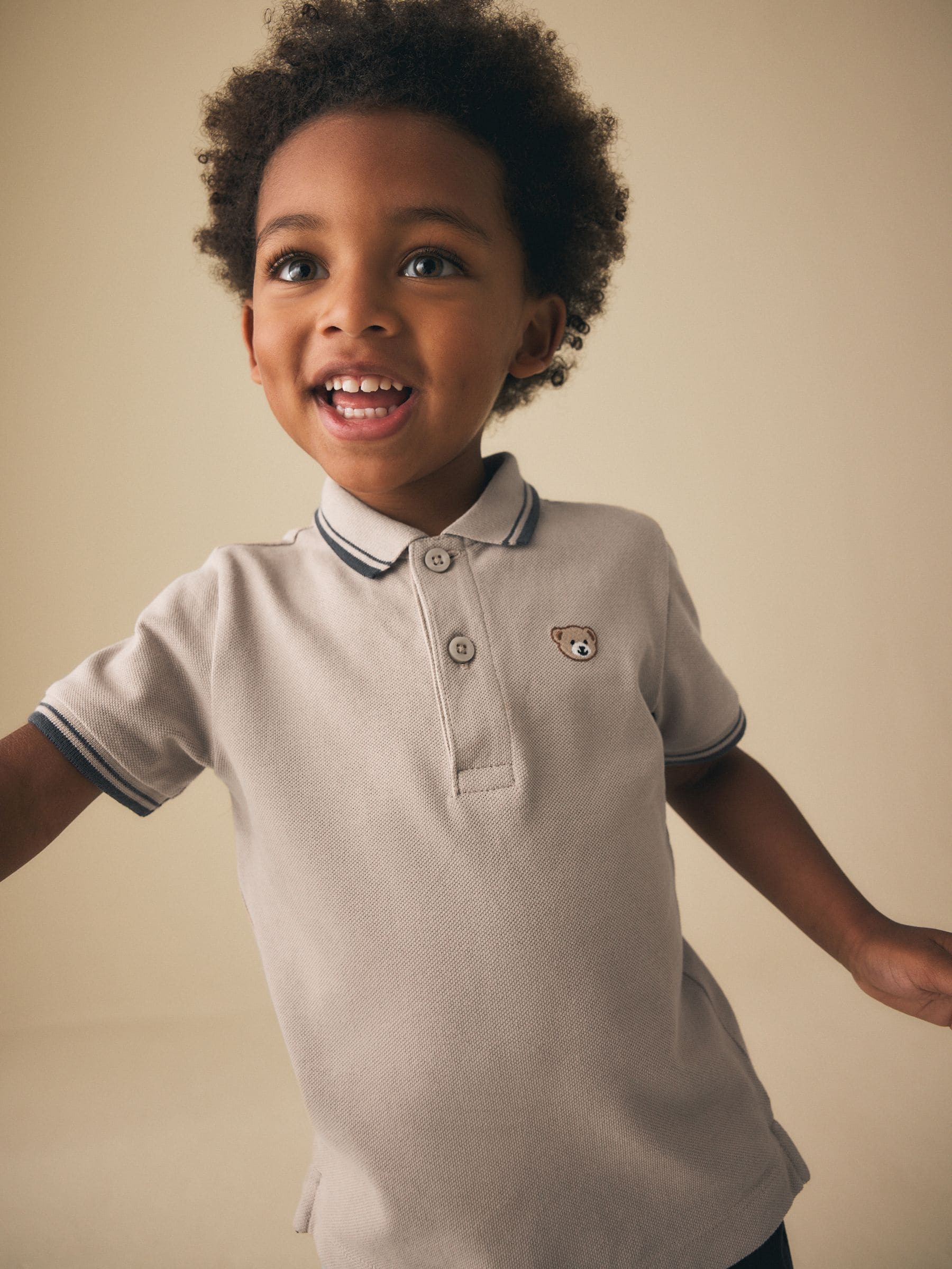 Dsiney Kidz - Stone Bear Short Sleeve Polo Shirt (3mths-7yrs) image 1