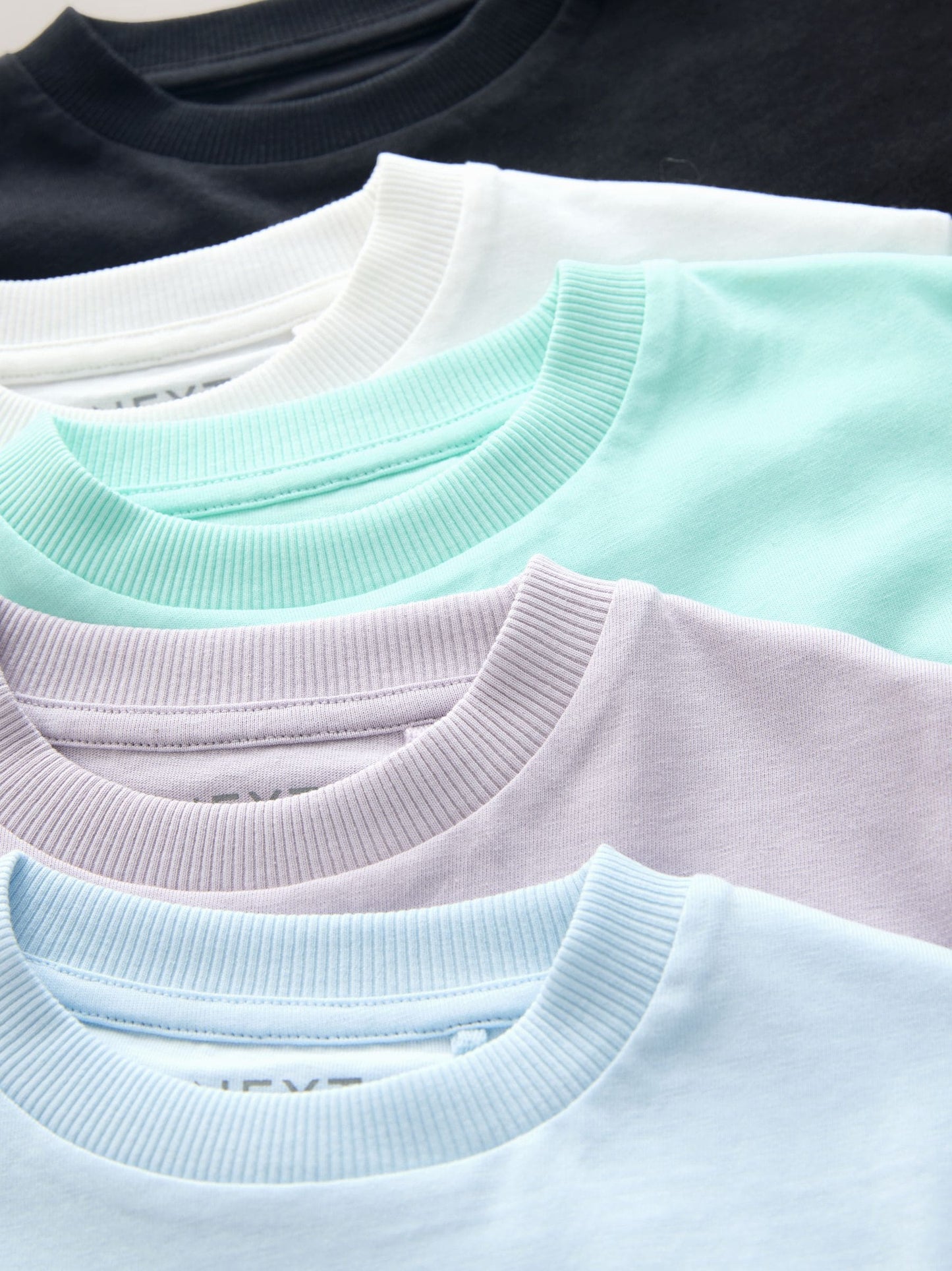 White/Blue/Green/Black/Purple Small Short Sleeve Graphic T-Shirts 5 Pack (3mths-7yrs) image 8