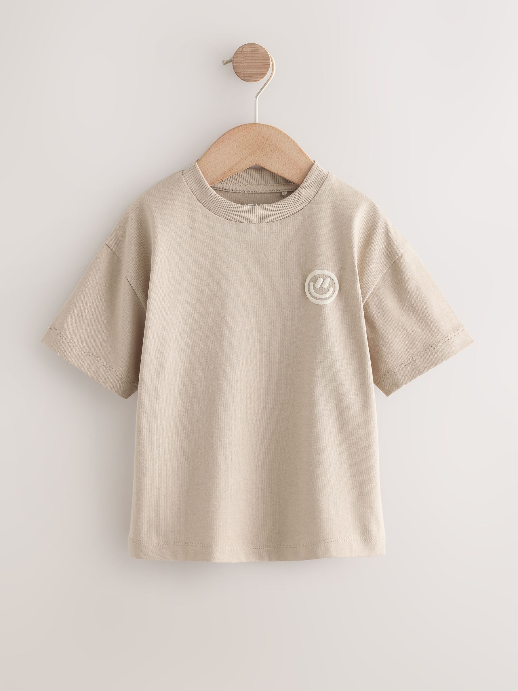 Green/Charcoal/Stone/Pink/Brown Small Short Sleeve Graphic T-Shirts 5 Pack (3mths-7yrs) image 6