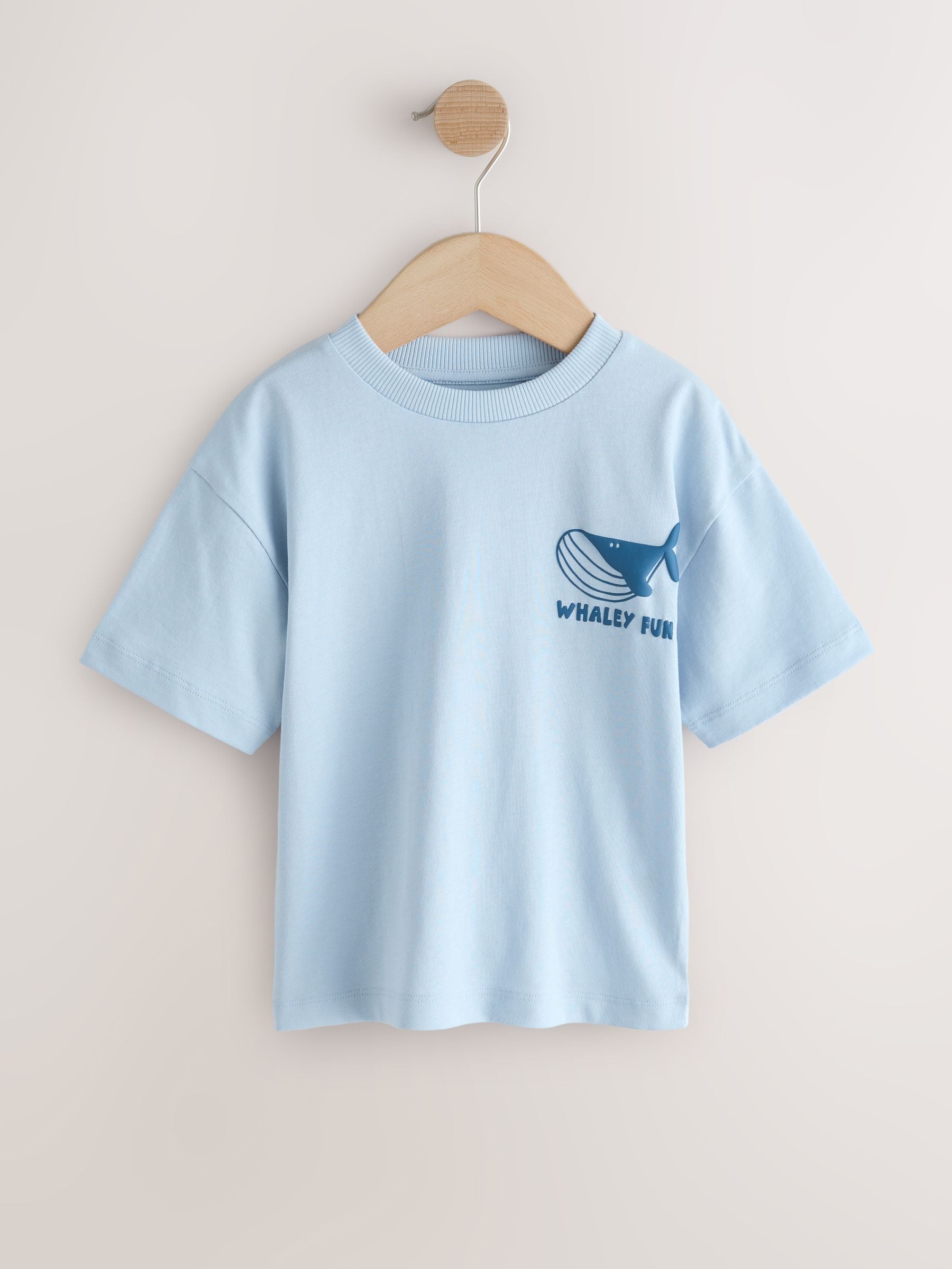 White/Blue/Red/Yellow Slogan Short Sleeve Graphic T-Shirts 4 Pack (3mths-7yrs) image 3