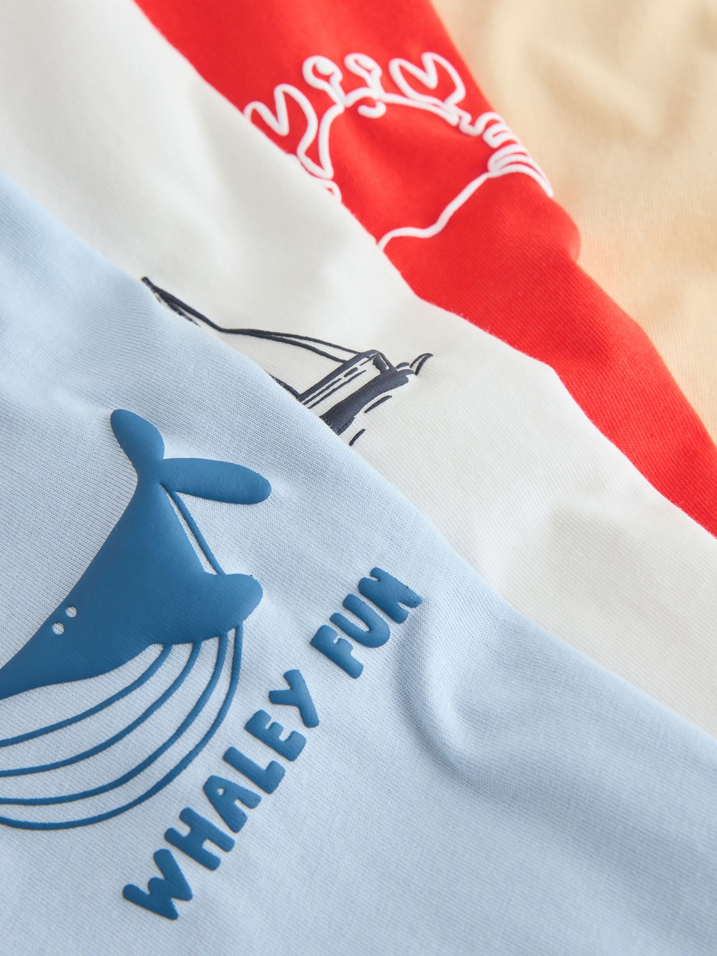 White/Blue/Red/Yellow Slogan Short Sleeve Graphic T-Shirts 4 Pack (3mths-7yrs) image 7