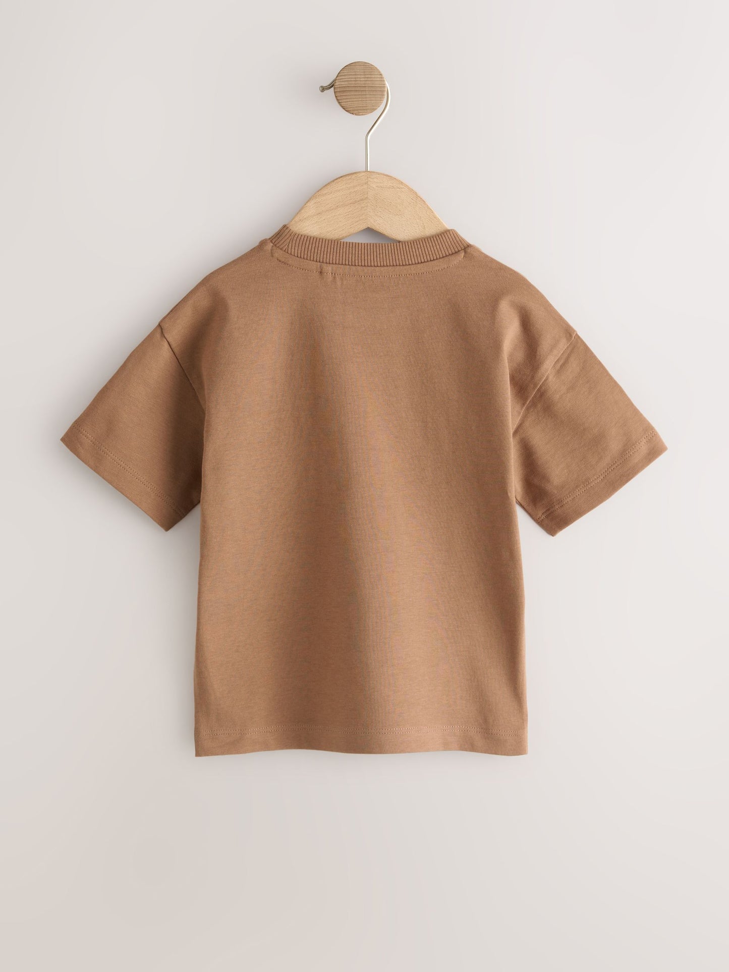 Blue/Charcoal/Green/Brown/Grey Small Short Sleeve Graphic T-Shirts 5 Pack (3mths-7yrs) image 3