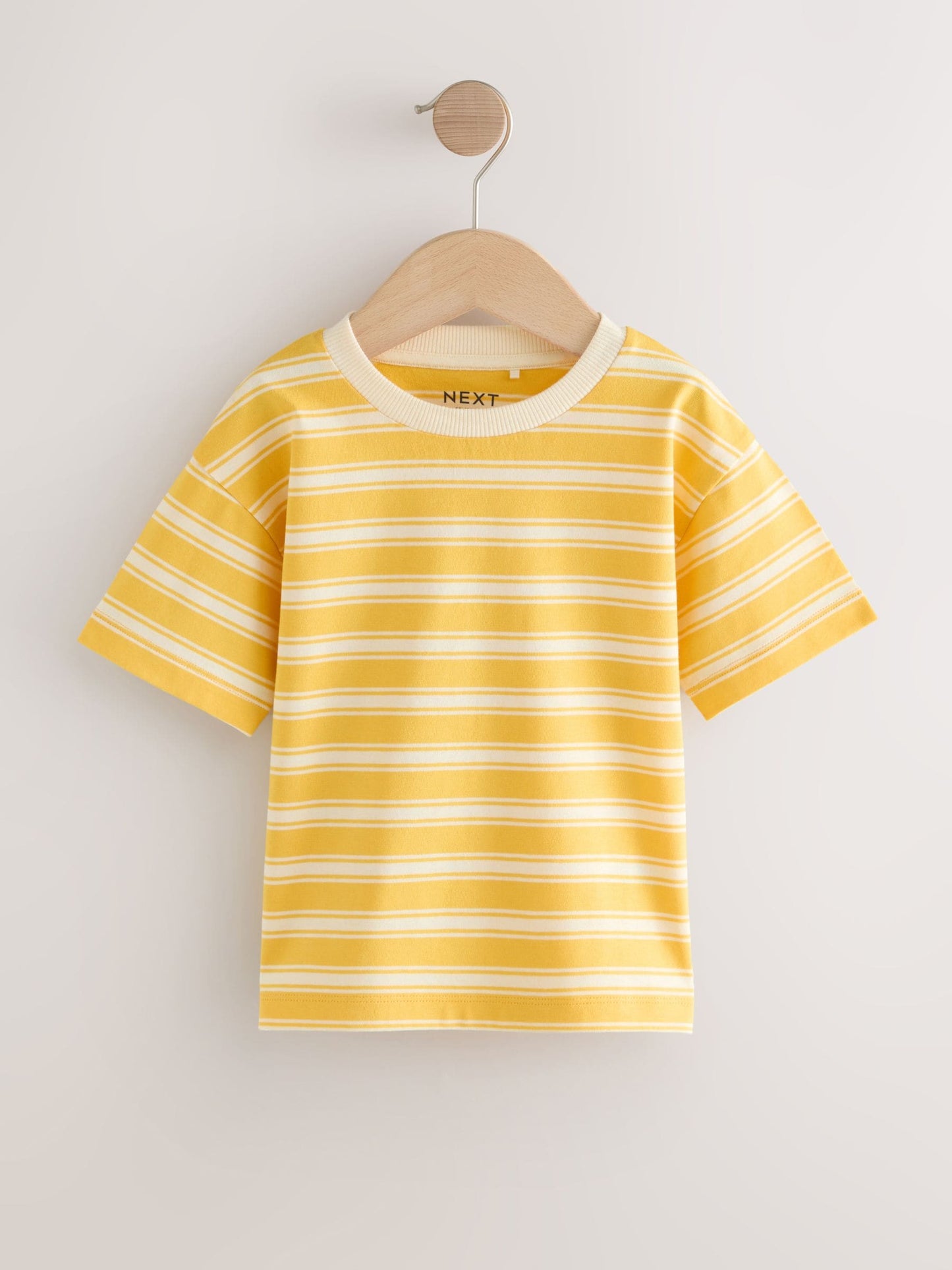 Yellow Dinosaur Short Sleeve All Over Graphic Print T-Shirts 3 Pack (3mths-7yrs) image 5