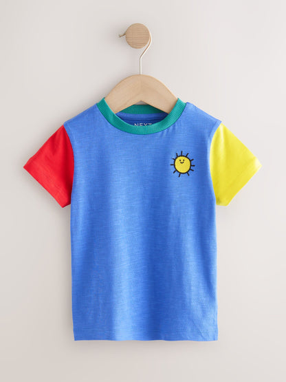 Blue Pirates Short Sleeve Appliqué T-Shirts 3 Pack (3mths-7yrs) image 3