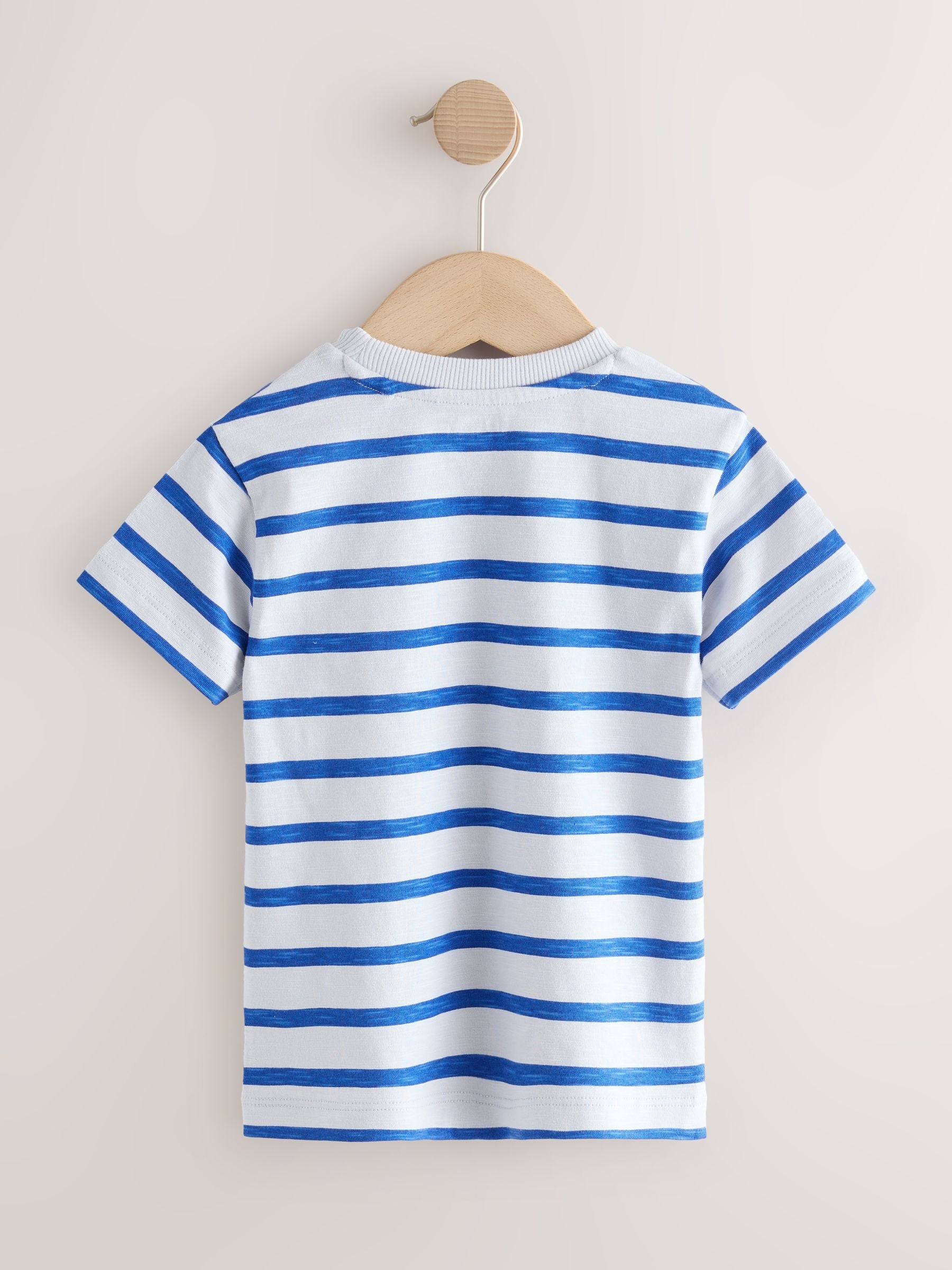 Blue Pirates Short Sleeve Appliqué T-Shirts 3 Pack (3mths-7yrs) image 5