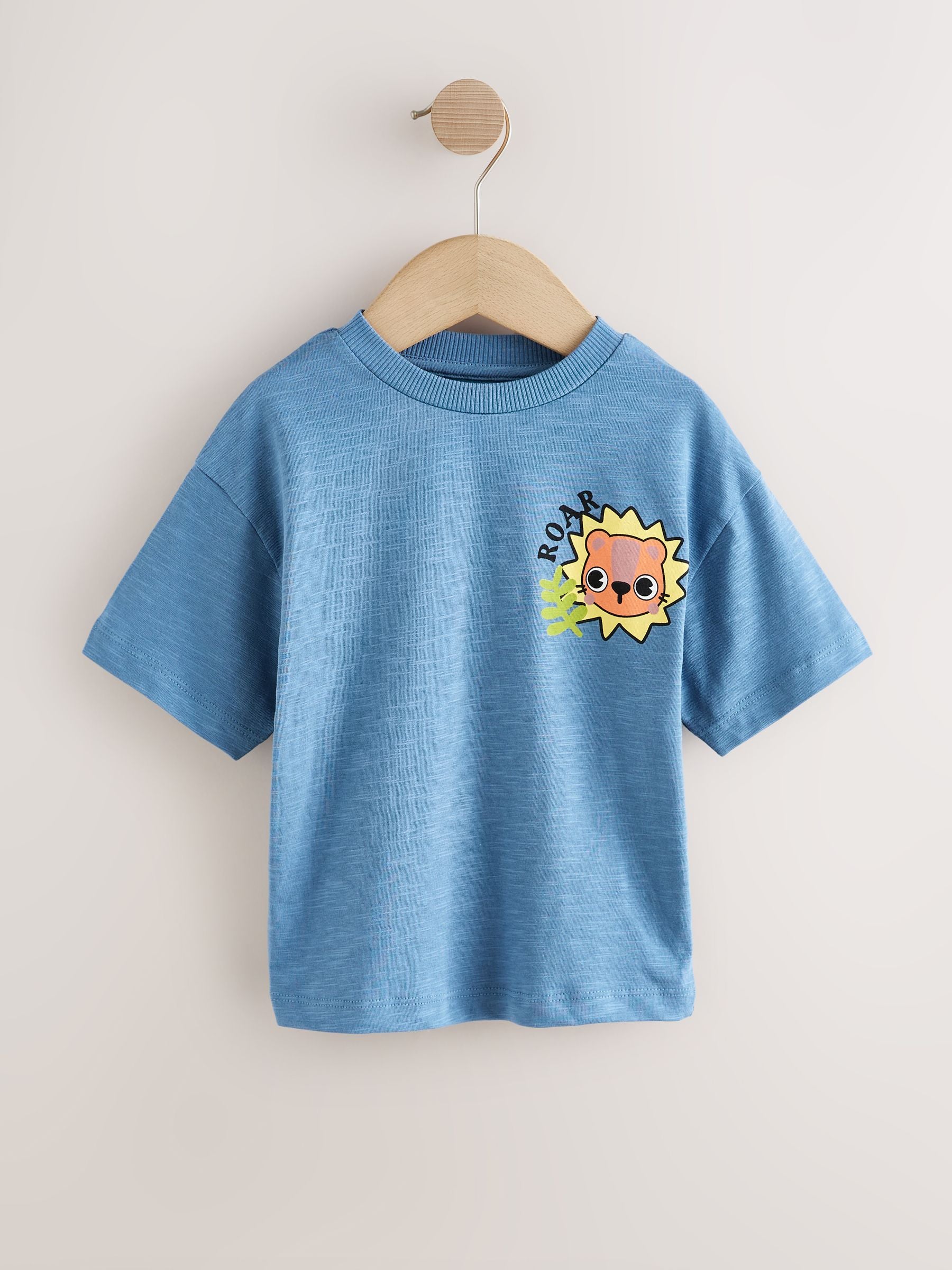 Orange Safari Short Sleeve Graphic T-Shirts 3 Pack (3mths-7yrs) image 4