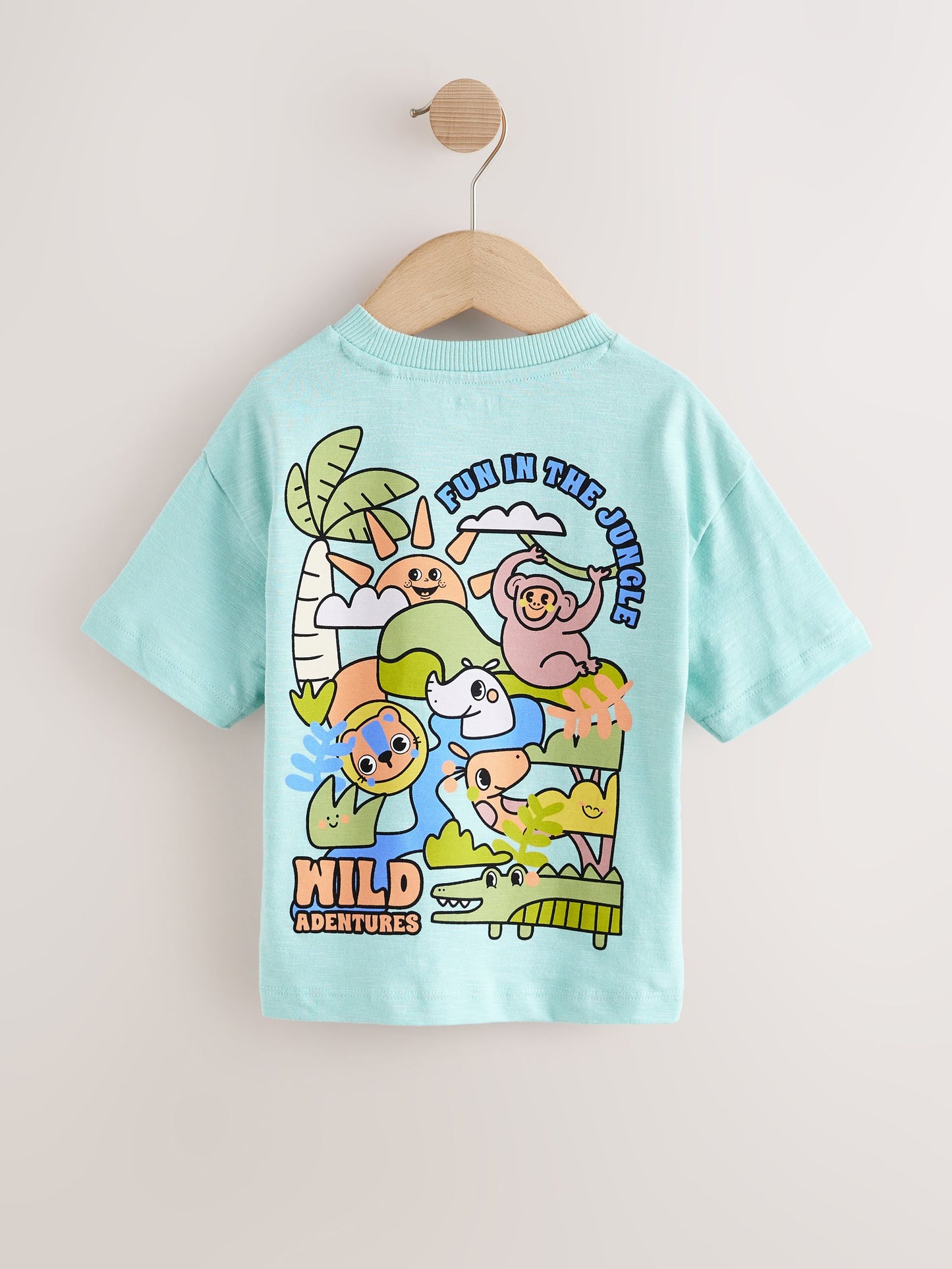 Orange Safari Short Sleeve Graphic T-Shirts 3 Pack (3mths-7yrs) image 5