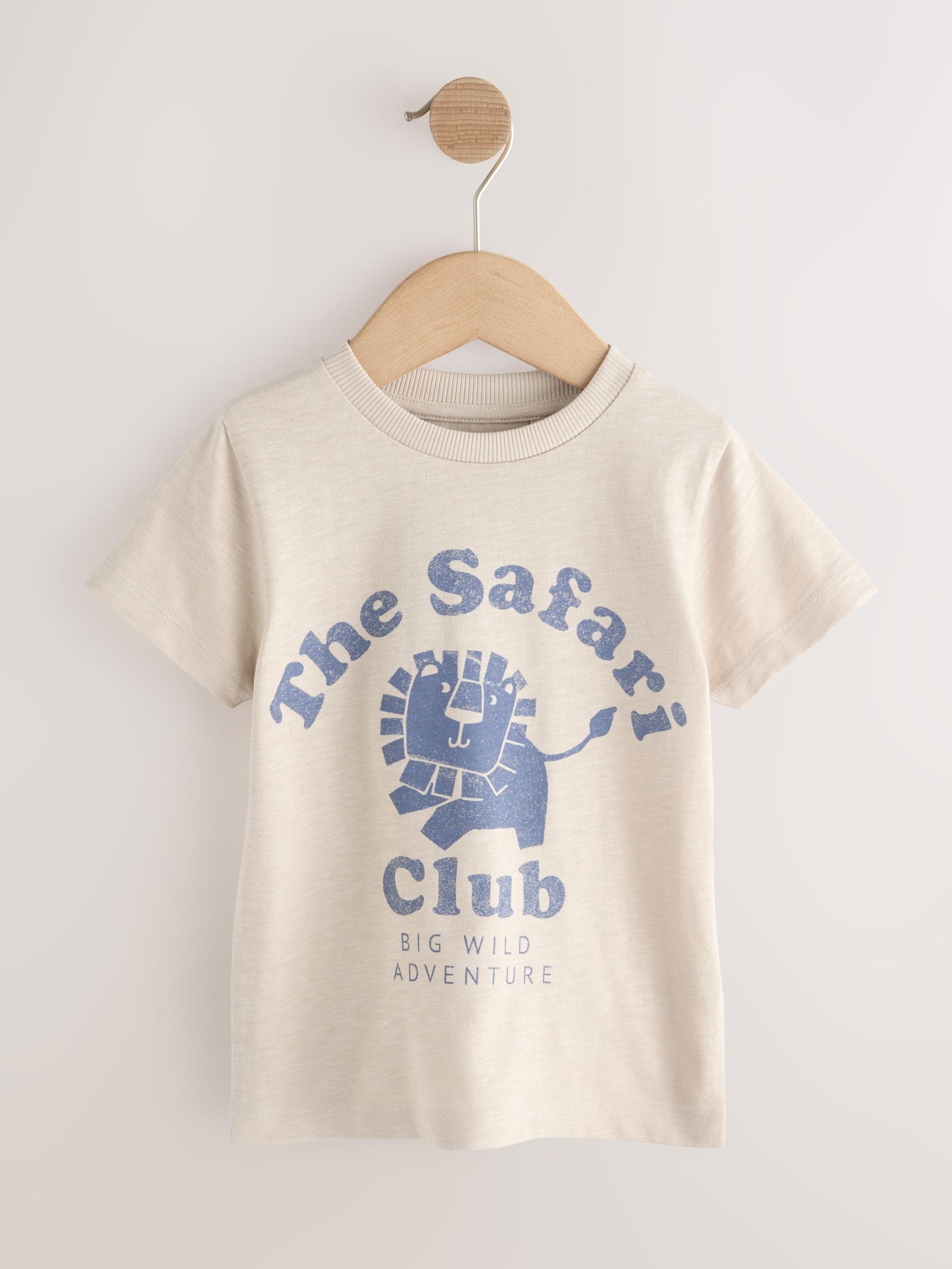 Blue Safari Short Sleeve Graphic T-Shirts 3 Pack (3mths-7yrs) image 5