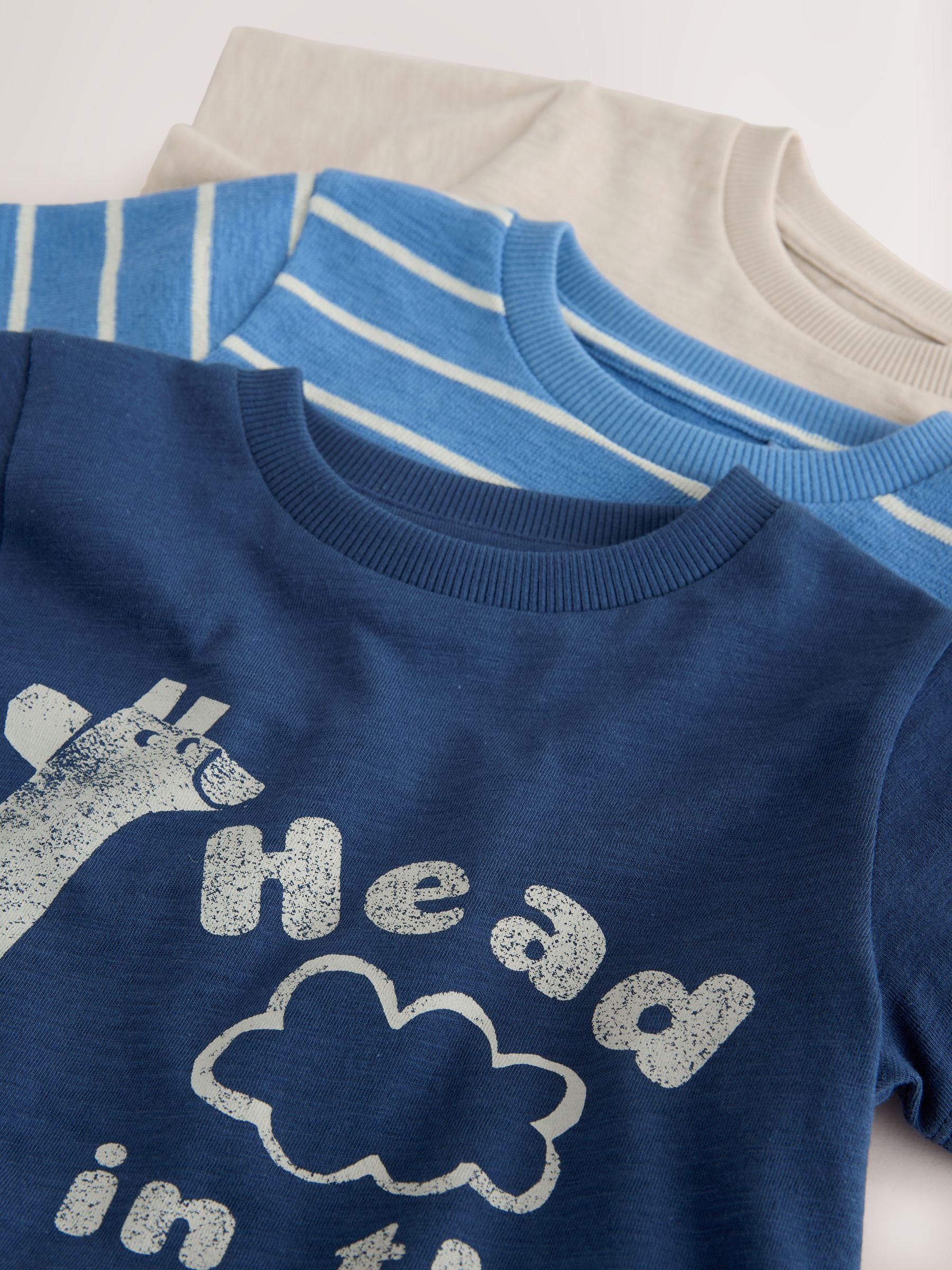 Blue Safari Short Sleeve Graphic T-Shirts 3 Pack (3mths-7yrs) image 7