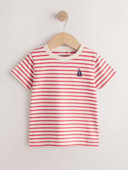Blue Boat Short Sleeve Graphic T-Shirts 3 Pack (3mths-7yrs) image 4