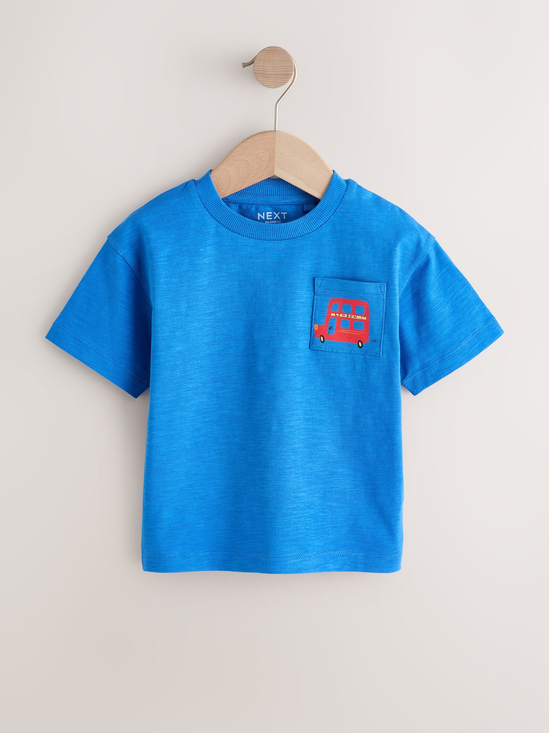Red/Blue London Short Sleeve Graphic T-Shirts 3 Pack (3mths-7yrs) image 4