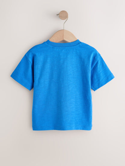 Red/Blue London Short Sleeve Graphic T-Shirts 3 Pack (3mths-7yrs) image 5