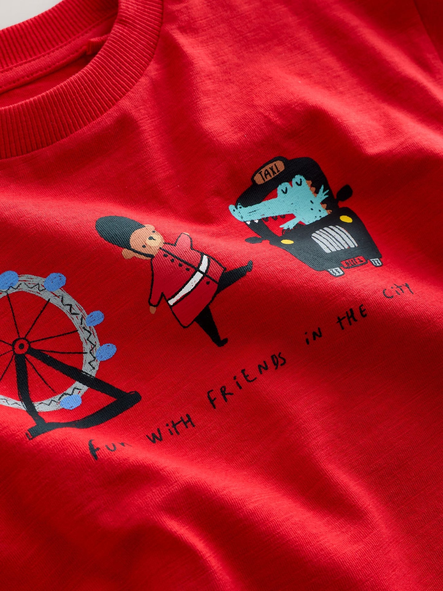 Red/Blue London Short Sleeve Graphic T-Shirts 3 Pack (3mths-7yrs) image 7