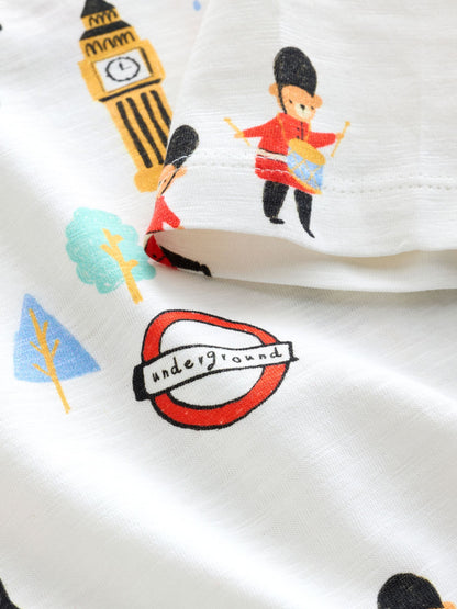 Red/Blue London Short Sleeve Graphic T-Shirts 3 Pack (3mths-7yrs) image 8