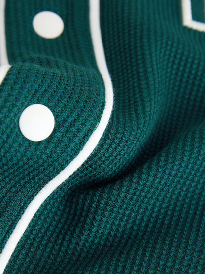 Teal Blue Short Sleeve Varsity Shorts Set (3mths-7yrs) image 10