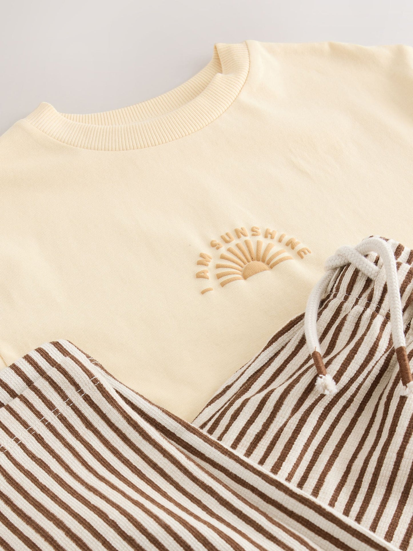 Yellow Sunshine Short Sleeve T-Shirt and Lightweight Joggers Set (3mths-7yrs) image 10