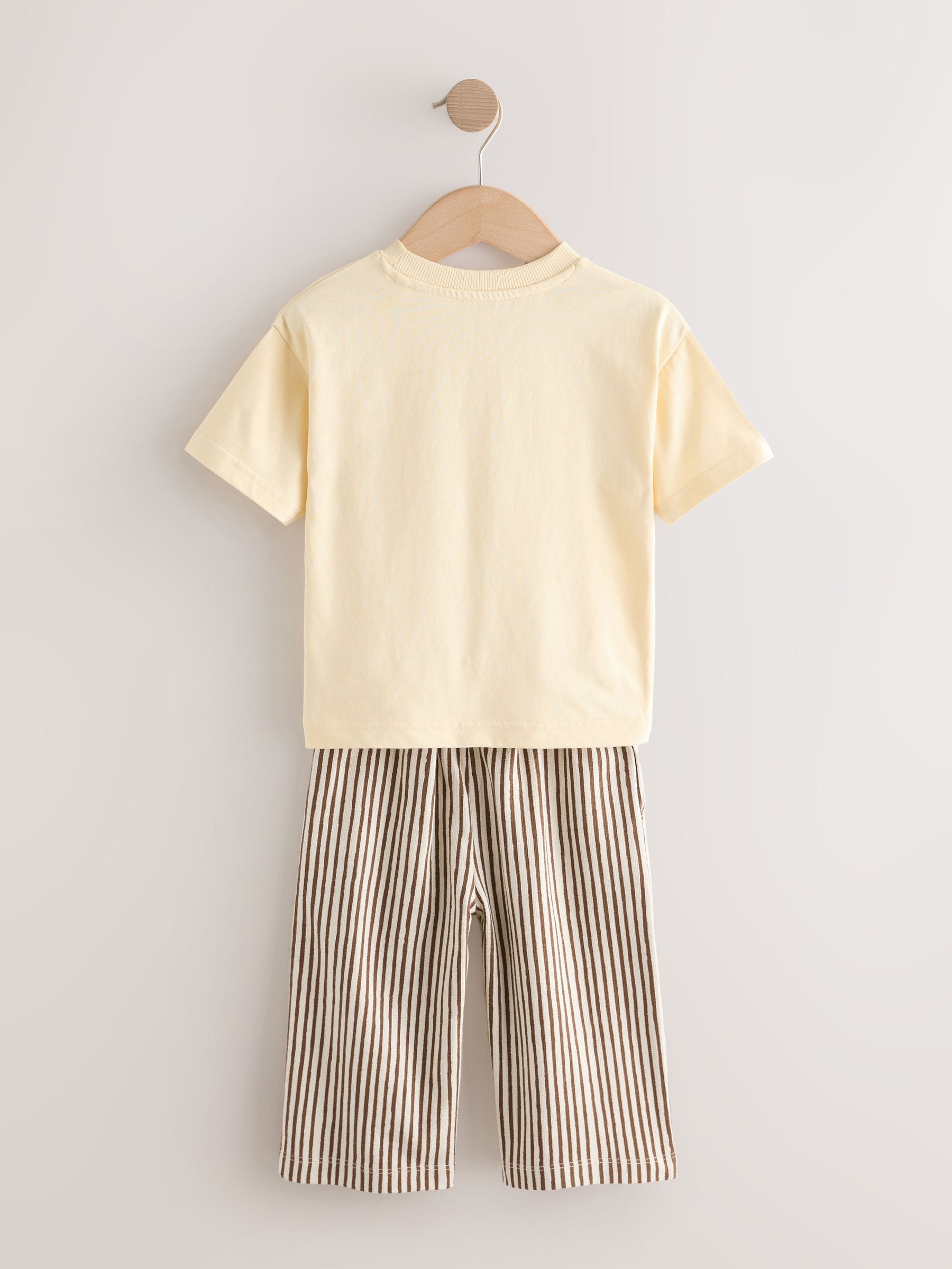 Yellow Sunshine Short Sleeve T-Shirt and Lightweight Joggers Set (3mths-7yrs) image 6