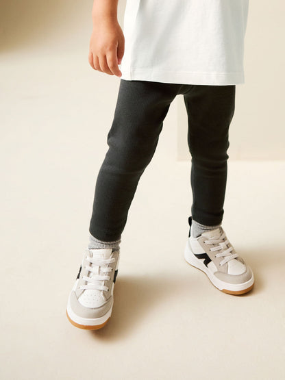 White Short Sleeves 100% Cotton T-Shirt and Leggings Set (3mths-7yrs) image 5
