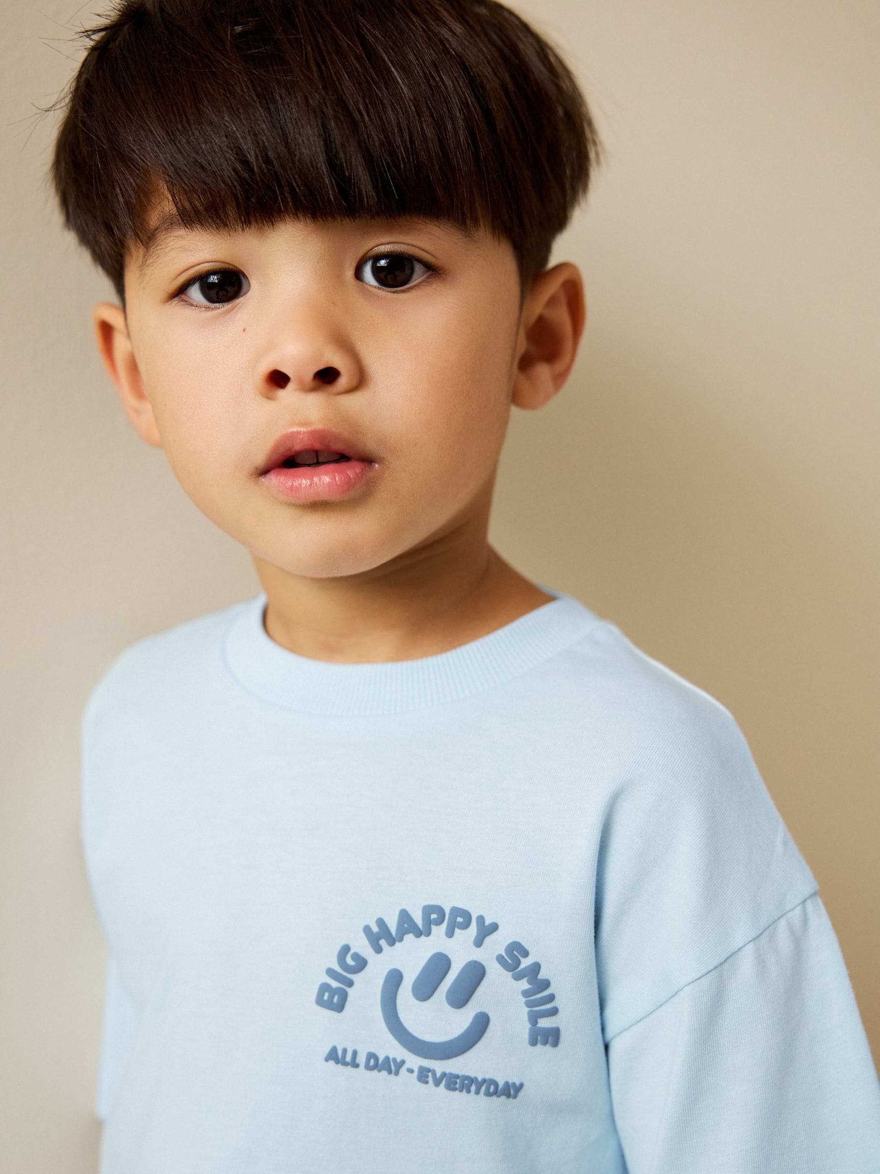 Blue Short Sleeves 100% Cotton T-Shirt and Leggings Set (3mths-7yrs) image 3