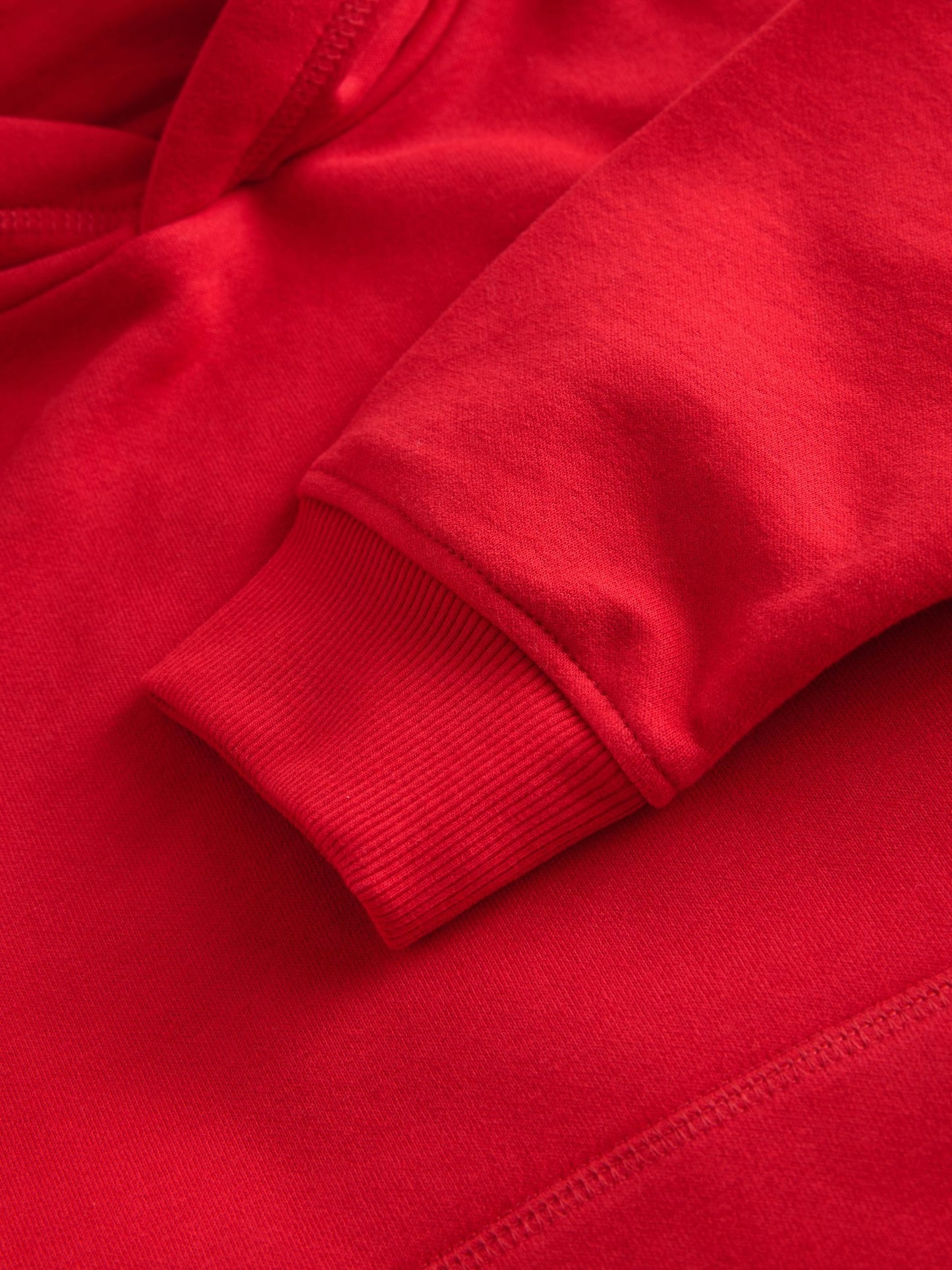 Red Plain Jersey Hoodie (3-16yrs)