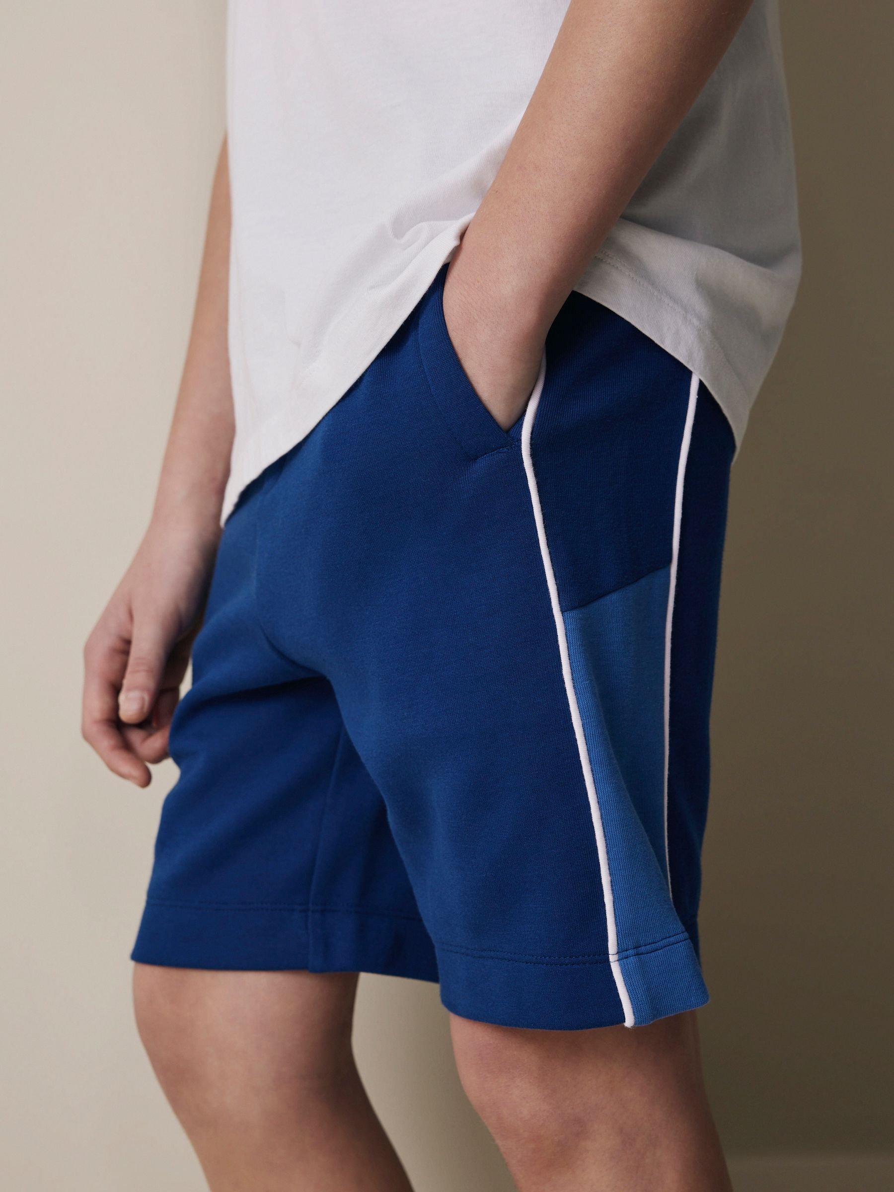 Dsiney Kidz - Cobalt Blue/Black Panelled Sport Shorts (3-16yrs) image 1