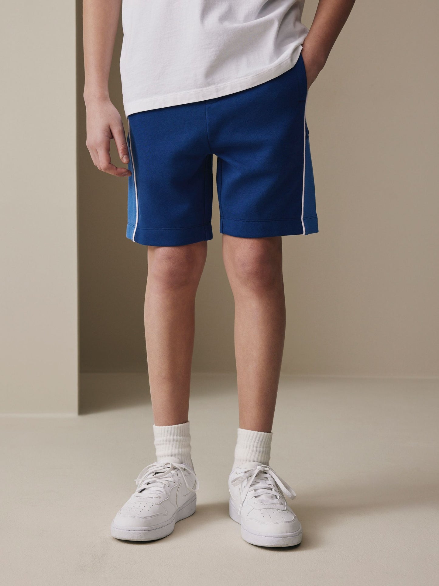 Dsiney Kidz - Cobalt Blue/Black Panelled Sport Shorts (3-16yrs) image 2