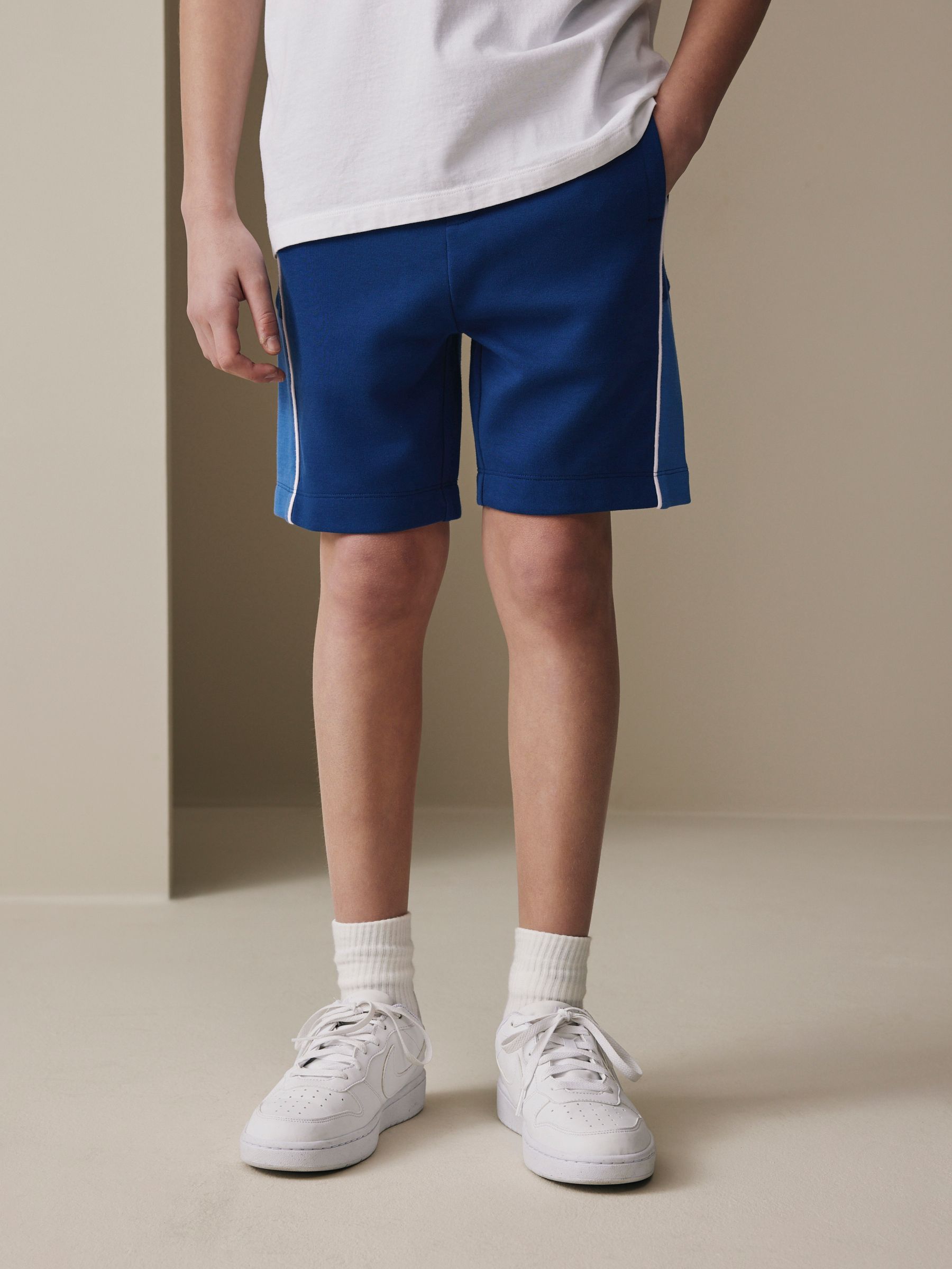 Dsiney Kidz - Cobalt Blue/Black Panelled Sport Shorts (3-16yrs) image 2