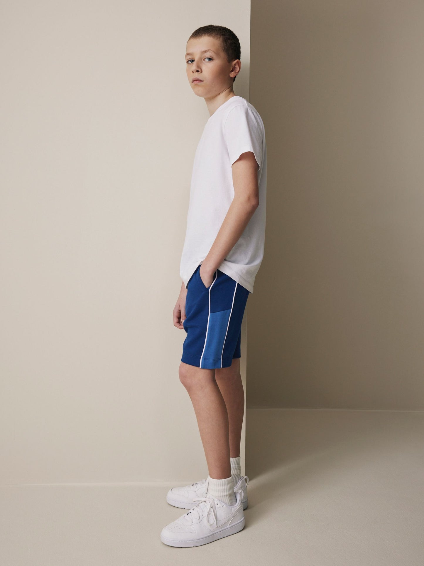 Dsiney Kidz - Cobalt Blue/Black Panelled Sport Shorts (3-16yrs) image 4