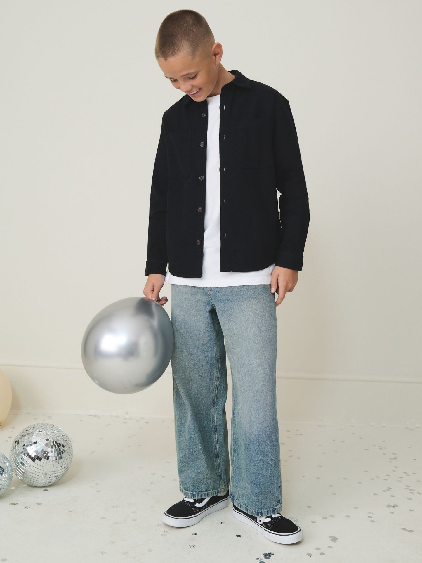 Dsiney Kidz - Black Brushed Overshirt (3-16yrs) image 2