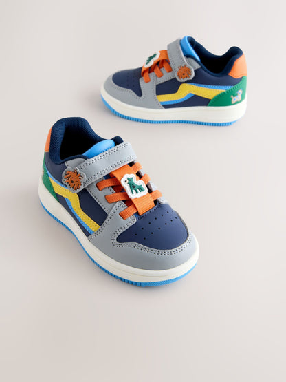 Navy Dogs Touch Fastening Elastic Lace Trainers image 5