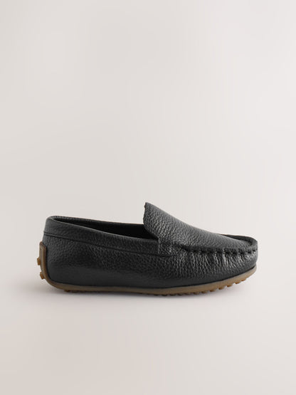 Black Standard Fit (F) Suede Slip-Ons Loafer Shoes image 2