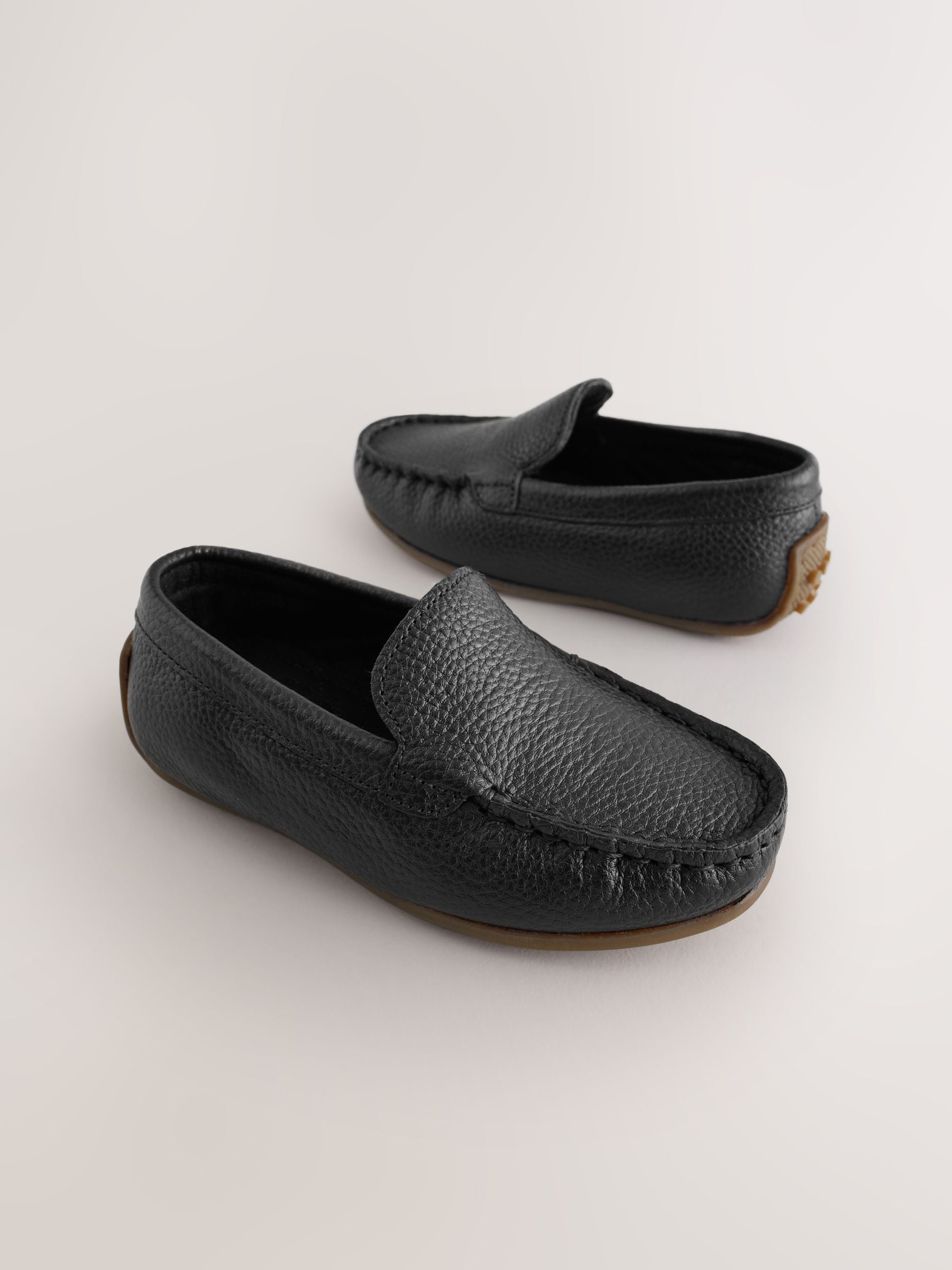 Black Standard Fit (F) Suede Slip-Ons Loafer Shoes image 4