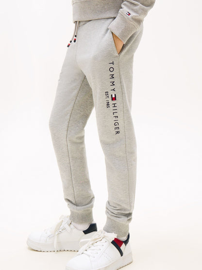 Tommy Hilfiger Grey Essential Pure Cotton Logo Joggers image 4